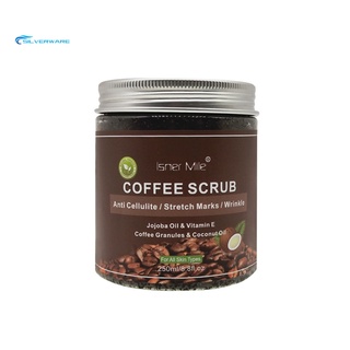 stock isner mile body limpieza profunda hidratante natural café exfoliante de coco crema (1)