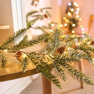 color_pine agujas led cadena de luz alambre de cobre hadas iluminación nocturna decoración de navidad