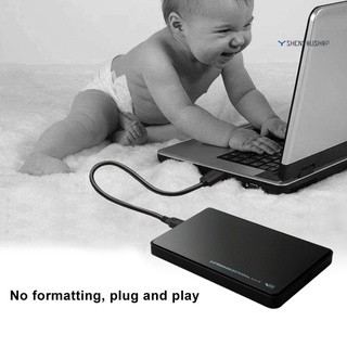 Shenyoushop USB 3.0/2.0 2.5 pulgadas SATA externo HDD SSD móvil disco duro caso caja para PC (3)