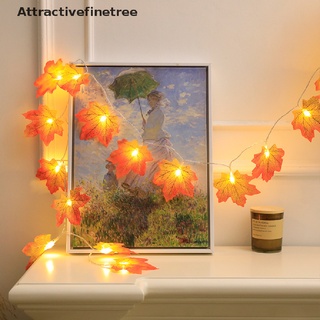 [aft] luces de guirnalda artificial de arce de 2 m para decoración de navidad/fiestas/atractivefinetree