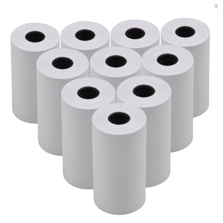 10pcs White Blank Thermal Paper Roll 57x30mm/2.17x1.18in Photo Picture Receipt Memo Printing Compatible with Pocket Printer Instant Photo Printer