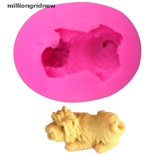[milliongridnew] molde de silicona para perro, arcilla, fondant, herramientas de decoración de pasteles