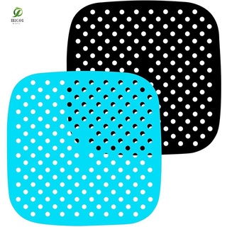 Air Fryer Liners - Non-Stick Silicone Mat for Air Fryer, Reusable