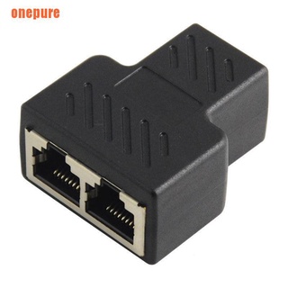 [epur] 1 a 2 LAN ethernet Cable de red RJ45 divisor conector adaptador