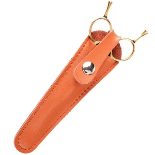 una sola tijera bolsa de cuero tijera caso herramienta funda funda alicates cinturón clip bolsa