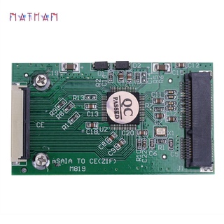 1pc Mini SATA mSATA PCI-E IPOD SSD a 40pin pulgadas ZIF CE tarjeta convertidora