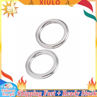 Xiulo 5 piezas anillos redondos de barco de acero inoxidable 304 sin costuras soldado tipo O anillo colgante para hamaca Yoga