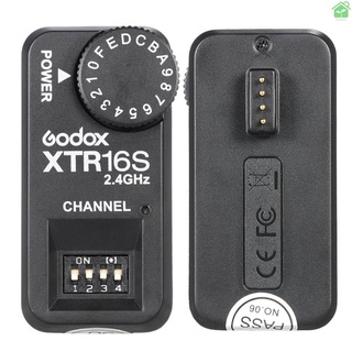 [gree] receptor de Flash de Control remoto inalámbrico Godox XTR-16S 2.4G para VING V860 V850