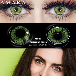 Lentes de contacto AMARA JEWEL series beauty 1 par de lentes de color natural cómodos (9)