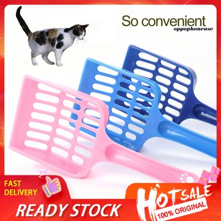 ready stock - cuchara de arena para gatos (plástico) para mascotas, arena, pala, herramienta de limpieza hueca