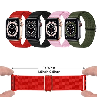 Nueva Correa Elástica Trenzada Para Apple Watch iWatch Series 1 2 3 4 5 6 SE 38mm 40mm 42mm 44mm 7 41mm 45mm Nylon Cinturón Elástico