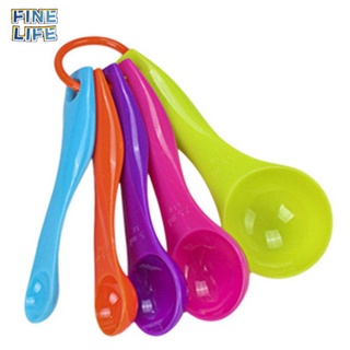 cucharas medidoras de plástico/utensilios de cocina/cucharas coloridas para café/utensilios para hornear (1)
