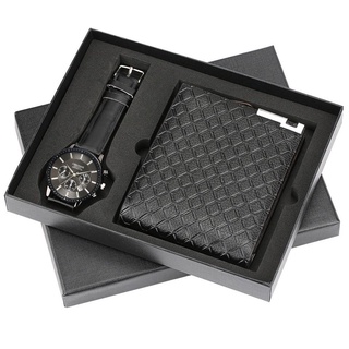 Set de regalo para hombre exquisito reloj de embalaje + cartera conjunto creativo combinación conjunto (5)