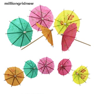 [milliongridnew] Paraguas Aleatorios De Colores Mezclados Para Postres , Frutas , Tartas , Decoración De Cóctel
