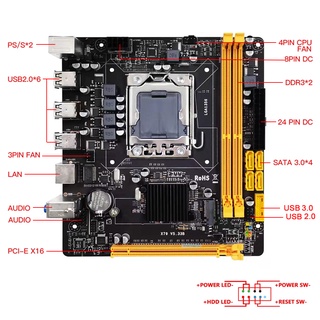 (3cstore) X79 Placa Base LGA 1356 + E5 2420 CPU + 2x4G/8G DDR3 ECC Juego De Memoria PC (5)