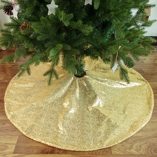 art navidad bordado lentejuelas árbol falda de navidad árbol fondo delantal (6)