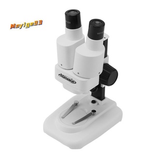 AOMEKIE 20X Stereo Microscope Binocular with LED for PCB Soldering Tool Mobile Phone Repair Slides Mineral Watching Microscopio