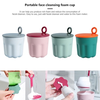 FRITH Portable Foam Bubble Maker Cup Bathing Bubble Maker Foam Cup Body Wash Face Body Clean Tools Shampoo Shower Cleansing Cream Facial Cleanser Foamer/Multicolor (3)