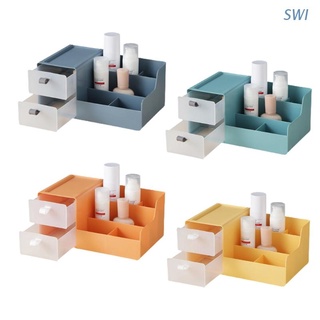 Swith 4 colores Para elegir Organizador De Cosméticos cajón De silicona De gran capacidad diseño De capas Fácil De Usar hacer cuarto limpio ahorra espacio