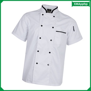 spandex ropa de cocina trabajo ropa chef chaqueta para hotel café m (1)