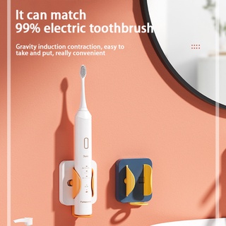 Soporte de cepillo de dientes eléctrico organizador de baño, adhesivo montado en la pared del cepillo de dientes titular, organizador automático de cepillo de dientes blanco titular para decoración de baño BEEU