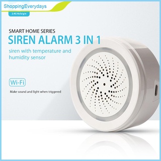 (ShoppingEverydays) Wifi Sensor de humedad de temperatura inalámbrico Tuya APP Home Smart Detector de alarma (4)