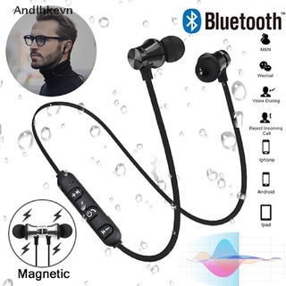[andl] auriculares intrauditivos bluetooth 4.2 estéreo auriculares inalámbricos magnéticos c615