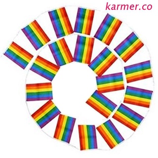 KAR2 Gay Friendly Arco Iris Banderas Guirnalda Lesbiana Orgullo Banners Festival Carnaval