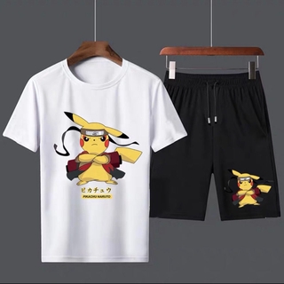 Corto Casual Sut belia chicos 2020 verano nueva ropa sukan estilo niño niño Pikachu impresión