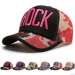 Verano gorra de béisbol moda Rock letra sombrero hombres mujeres deportes al aire libre