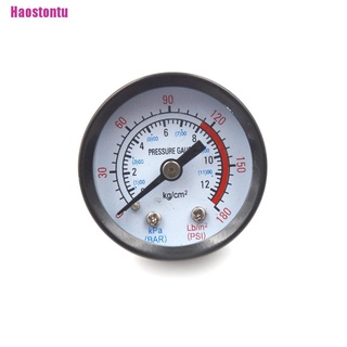 [Haostontu] 10 mm rosca de Gas bomba de aire medidor de presión compresor manómetro 0-12BAR 0-180PSI