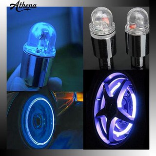 1 Par De Luces LED Azules Para Bicicleta/Neumático/Válvula De Neumáticos