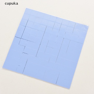 cupuka 100pcs 10x10x1mm chip de silicona almohadilla térmica disipador de calor conductivo de aislamiento pasta co