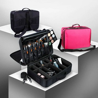lesidun - bolsa de maquillaje para cosméticos, mango de almacenamiento, organizador de artista, kit de viaje
