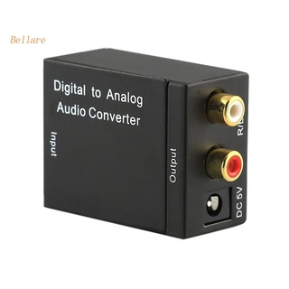 (nuevo-bel) Convertidor de Audio Digital CoaxCoaxialToslink a analógico RCA L/R