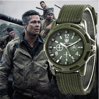 Reloj para hombre Correa de nailon tejida Reloj militar de moda para hombre
