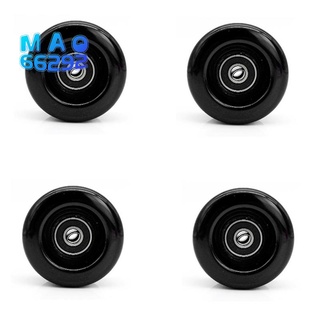 4 ruedas para patines con rodamientos para patinaje de doble fila, patines quad al aire libre/interior y monopatín, 32 mm x 58 mm 82a