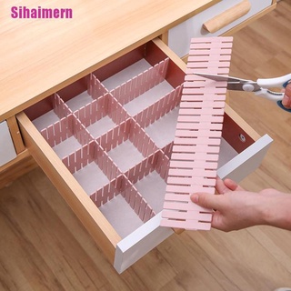 [Sihaimern] divisor de cajones de plástico ajustable, estantes de almacenamiento, herramientas de división del hogar (1)