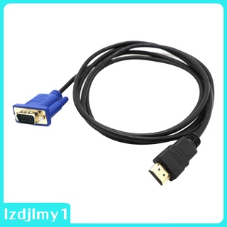 [Tiempo de límite] 3 pies/1 m HDMI macho a VGA macho convertidor de vídeo Cable Cable 1080P 340MHz (1)