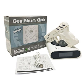 Reloj Despertador con pistola infrarroja-Display Digital LED/juego/regalos (9)