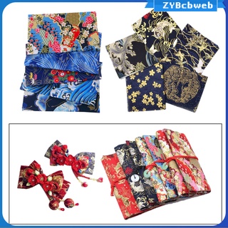 10 piezas coloridas telas de patchwork telas de algodón paquetes de telas en japonés