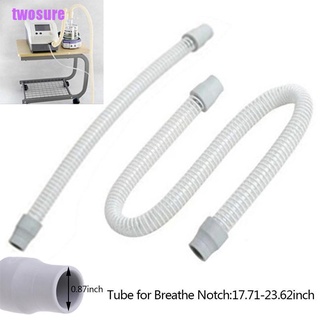 [twosure] tubo Flexible de manguera de 17,7" para máscara CPAP, Apnea del sueño, ronquido médico, muesca