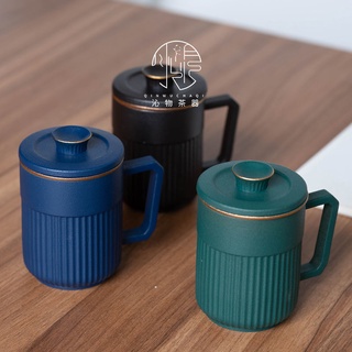 Set de té de cerámica taza de separación taza con tapa filtro logotipo personalizado (2)