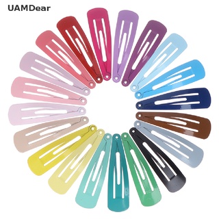 < UAMDear > 20 Unids/set De Pinzas De Pelo Snap Color Caramelo Pasadores Niñas Horquillas Accesorios Para El Cabello
