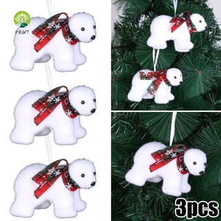 Adornos de árbol de navidad decoración de navidad y lindos colgantes mini oso burbujas