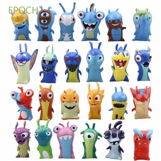 Epoch 24 unids/Set Slugterra adornos de PVC figuras de acción lindo Mini figuras juguetes de niños Anime muñecas decoración de escritorio niños regalo modelo de juguetes