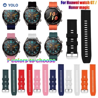YOLO Soft 22mm Strap Sports Classic Silicone Watch Band New Wristbands Replacement Buckle Bracelet/Multicolor