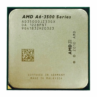 AMD A6-Series A6 3500 2.1 GHz Procesador De CPU De Triple Núcleo AD3500OJZ33GX Socket FM1