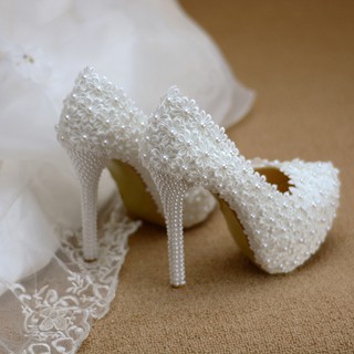 Mujer blanco zapatos de boda talla 35-40