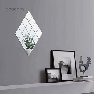 Teachey espejo azulejos autoadhesivo espalda cuadrado baño pegatinas de pared mosaico Mbyss JtRvM